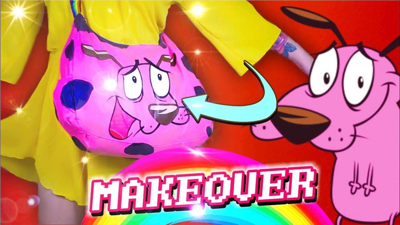 Renovando mi BOLSO de la suerte inspirado en CORAJE EL PERRO COBARDE 🌈 MAKEOVER #9