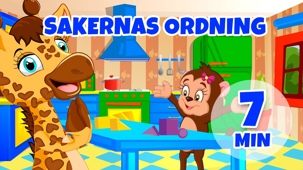 Ordning i saker - 7 min Giramille | Barnvisor och sånger för barn