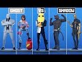 All ghost vs shadow skins edit styles in fortnite chapter 2 season 2