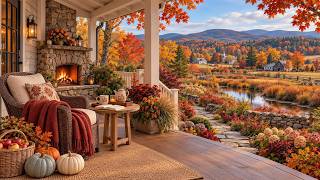 A Quiet Autumn Cottage Garden 🍂 Soft Piano & Fireplace Sounds for Reading & Slow Living screenshot 5