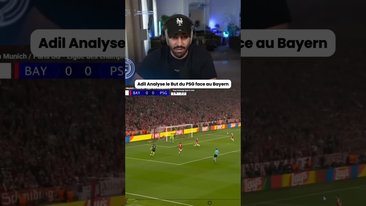 Adil Analyse en détail le But du PSG 🤯 #foot #psg #bayernmunich #ldc #adilrami