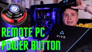 External PC power switch! Hide it from your kids and pets, put the computer further for more space!