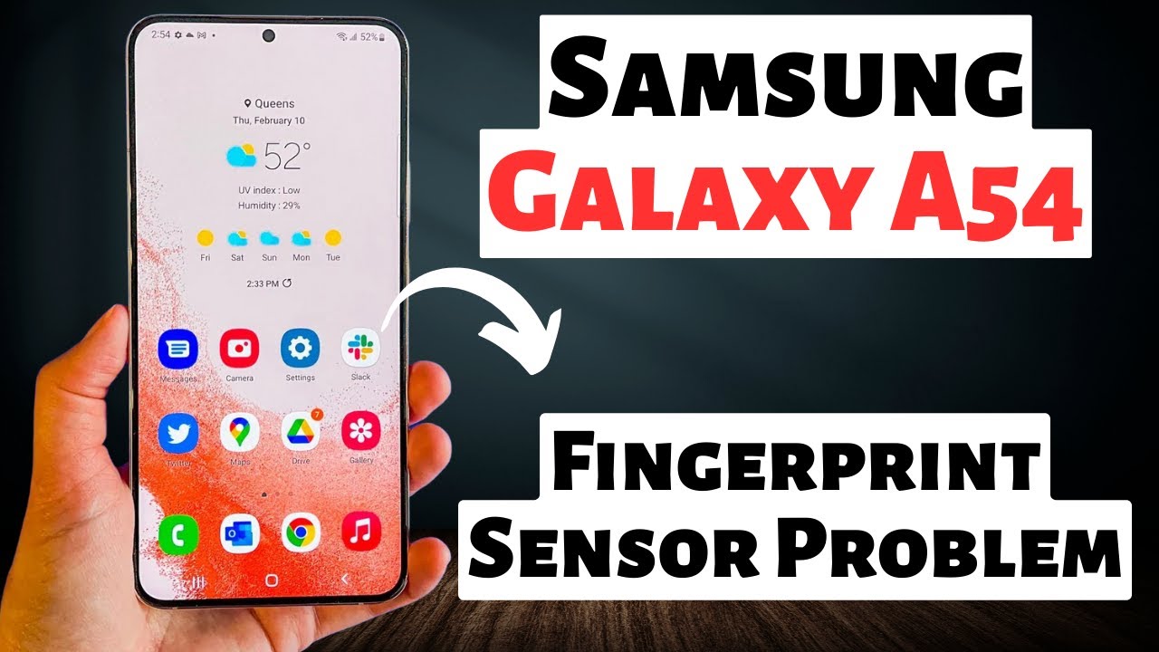 Samsung A54 5g Fingerprint Sensor Problem Fingerprint Sensor not