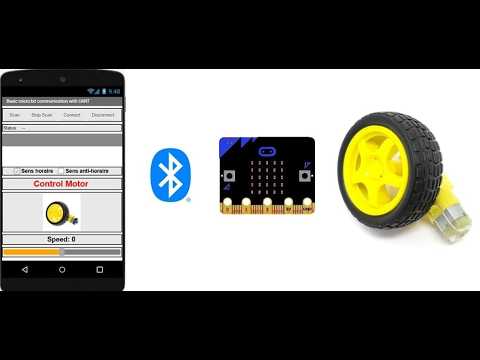 Commander un moteur avec Micro:bit via Bluetooth et Smartphone