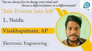 L. Naidu |Vizag |Andhra Pradesh | Best IT Infrastructure Training & Certification Institute |Evision