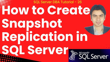 Hoe u snapshotreplicatie in SQL Server maakt #sqlserver #replication #snapshot #sql #sqlcmd