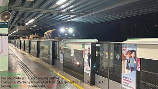 ⁴ᴷ [Hauling TTV] SMRT Trains, Engineering Train Passing Buona Vista - Deli Locos D216   D218   TTV