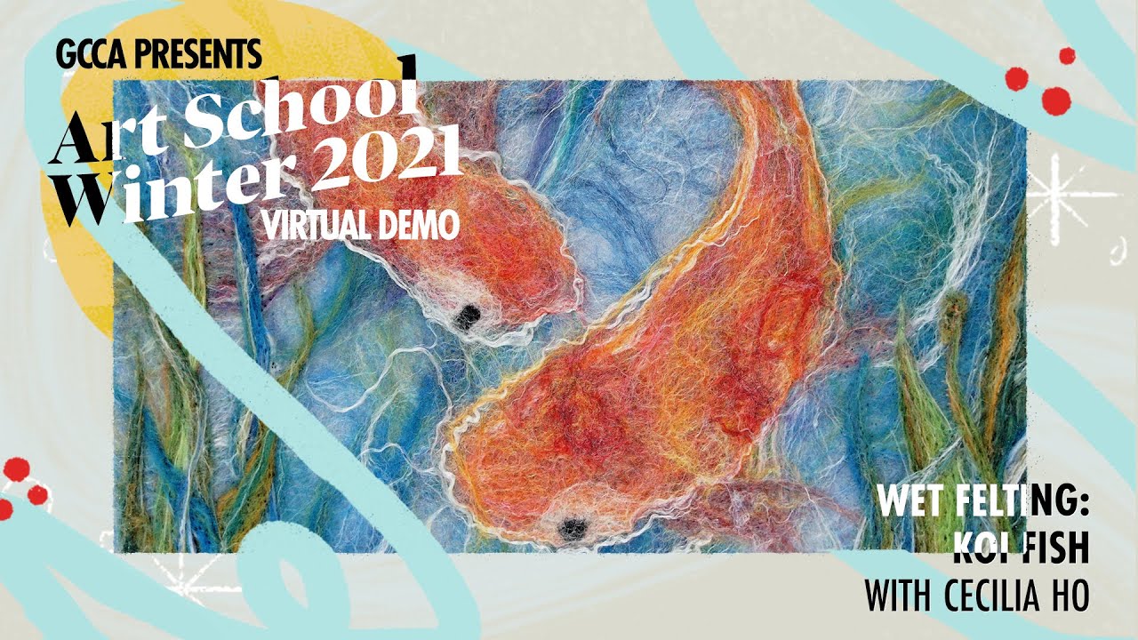 Wet Felting Koi Fish Demo with Cecilia Ho