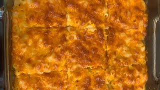 Homemade Macaroni & Cheese pie.  #convection Oven Recipe Information