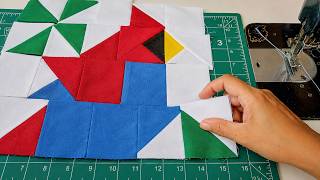 Patchwork Block Tutorial // The Most Creative Quilt Pattern Ever // Stunning DIY Quilt