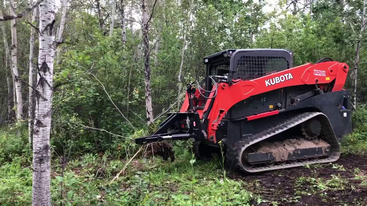 Tree / Post Puller for skid steer, demo by Swift Fox Industries - YouTube