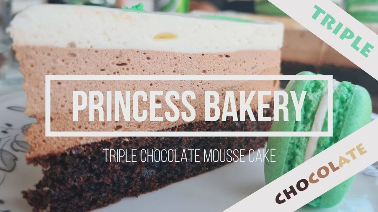 Triple Chocolate Mousse Cake 🍫｜