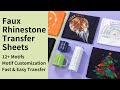 Introduce Faux Rhinestone Heat Transfer Sheets | Super Sparkling Effect on T-shirts, Mugs &amp; Tumbler