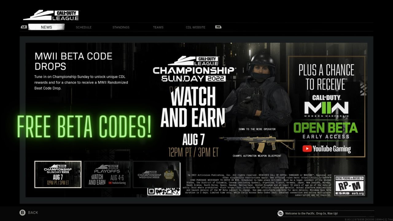 (CALL OF DUTY) MW2 FREE BETA CODES! #CALLOFDUTY #WARZONE # ...