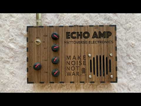 Echo Amp Prototype - Version 2 - Quick Guitar Demo - Mattoverse Electronics