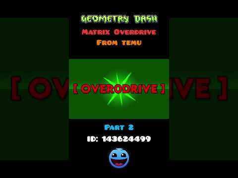 Matrix Overdrive From TEMU By - GamePro-TV #geometrydash #solsrng