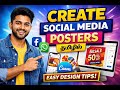 How to Create Social Media Posters in Tamil | Free Design Tools &amp; Tips