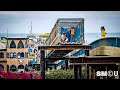 𝗢𝗩𝗘𝗥 𝗧𝗛𝗘 𝗕𝗥𝗜𝗗𝗚𝗘: Temporary Pedestrian Span Rises at Santa Monica Pier