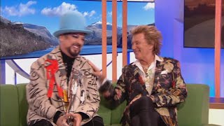 Rod Stewart & Boy George misbehave in Tour interview 2023