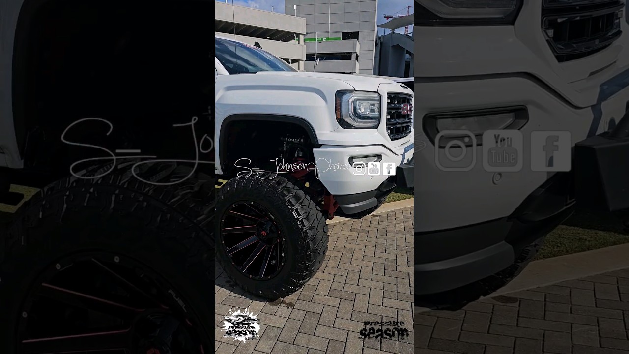 Lifted gmc sierra fuel off road wheels 
