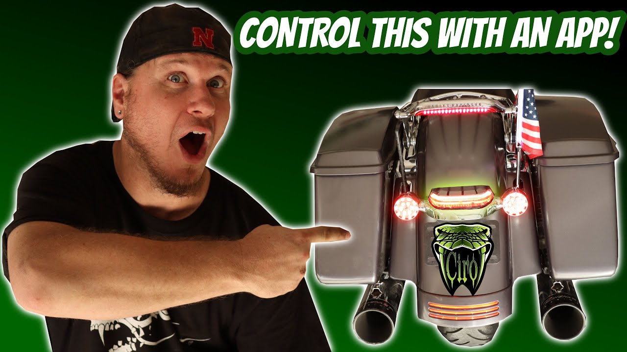 How to install a bluetooth taillight on a Harley! Ciro Crown tail light with lightstrike technology!