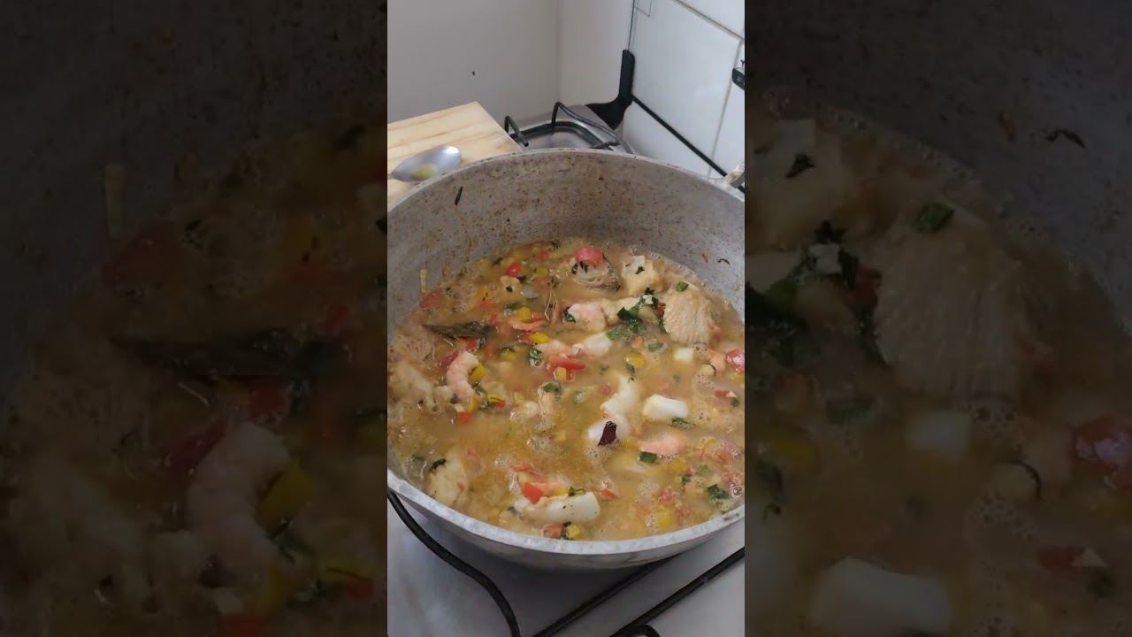 Caldeirada (Mexilhão, Lula , Polvo , Camarão) como fazer. PASSO A PASSO