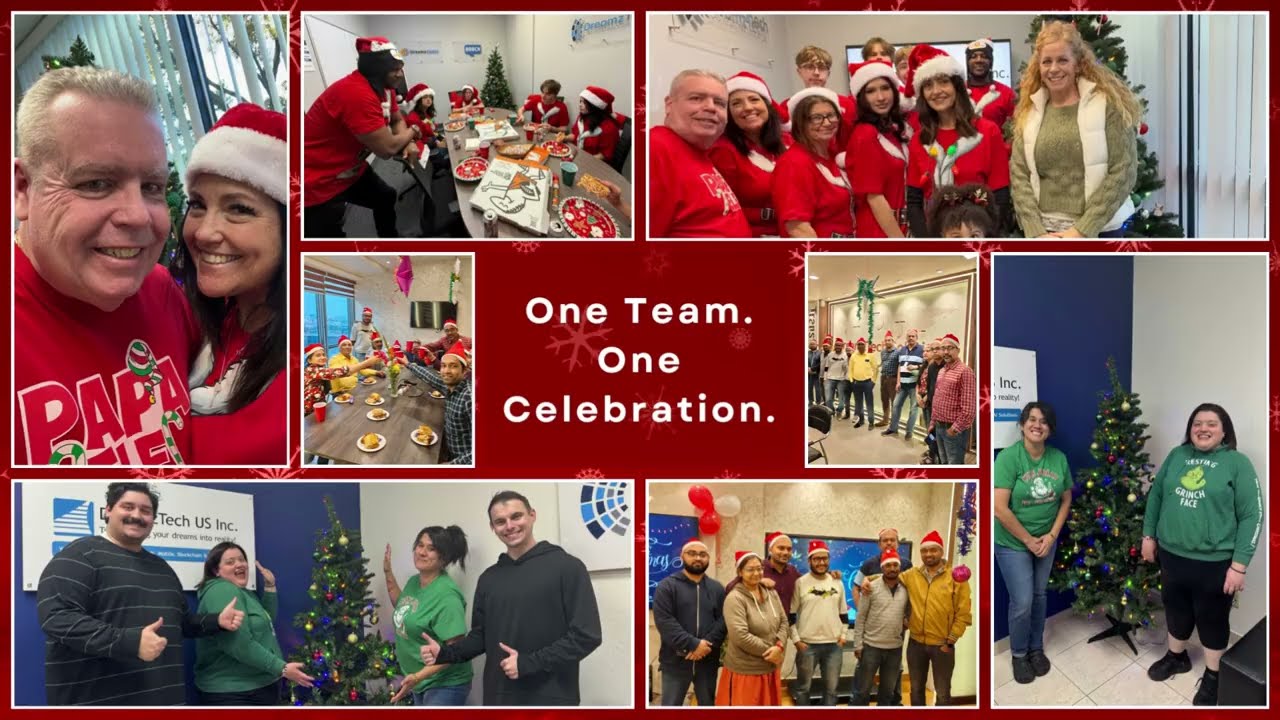 Miles Apart, One Team 🎄 | DreamzTech Christmas Celebration Across Arizona, Las Vegas & India