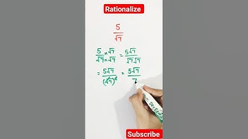 How to rationalize the denominator #maths #fractions
