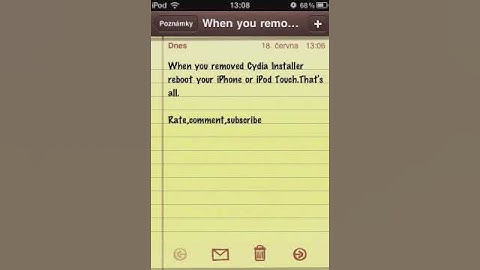 How to remove Cydia from iPhone and iPod Touch