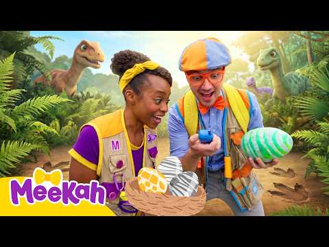 Blippi e Meekah em Busca dos Ovos de Dinossauro! 🦖🥚| Amigos do Blippi Brasil | Videos Educativos