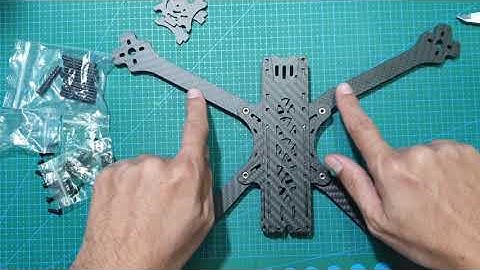 Pyrodrone Source One V3 7" Long Range Frame - 6mm Deadcat Arms