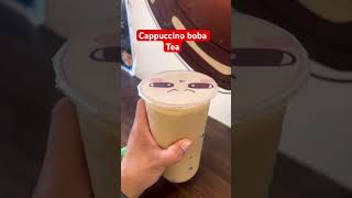 Delicious cappuccino boba tea #boba #milktea #capuccino boba tea #boba tea #bubbletea #snacks