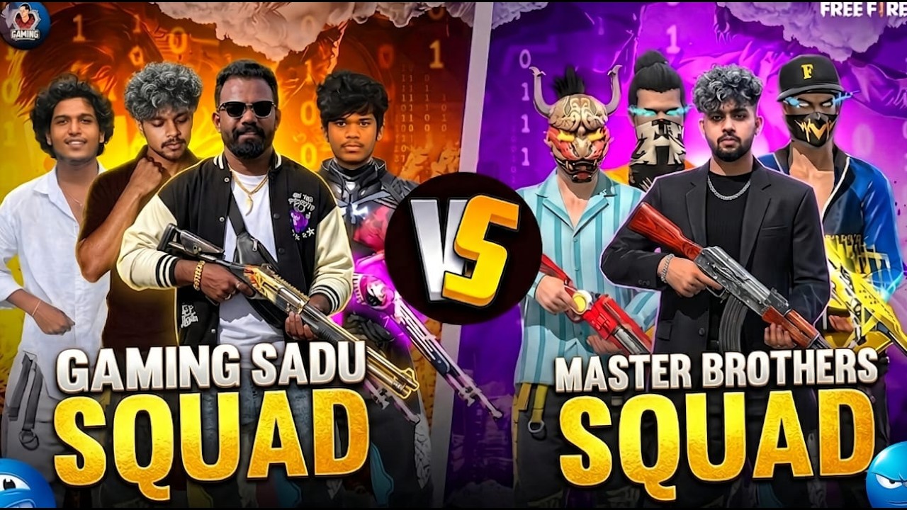 🔴Master Brothers Squad Vs Gaming Sadu Squad