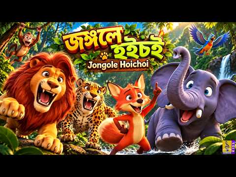 জঙ্গলে হইচই | Jongole Hoichoi | Bangla Kids Stories | Moral Stories for Kids