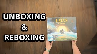 Catan: Starfarers -  Board Game Unboxing and Reboxing - What's in the Box?