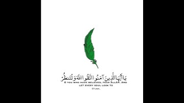 ما تيسر من "سورة الحشر"الايه(١٨)بصوت سالم الرويلي،حالات واتساب،قران كريم🌺
