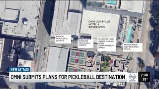 Omni Hotel requests permit to turn historic building into pickleball destination