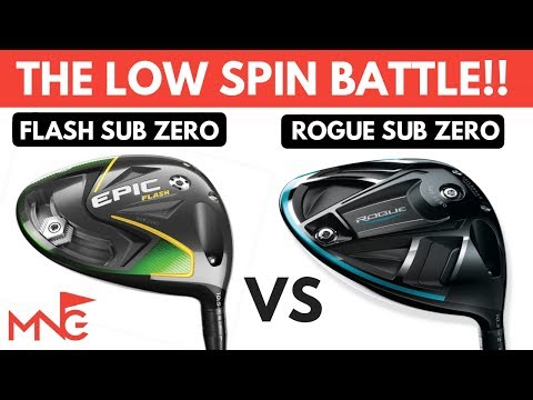 Callaway Epic Flash Sub Zero Driver VS Callaway Rogue Sub Zero Driver - The Low Spin Driver Battle!!