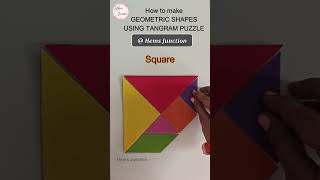 (2) How to Make a Tangram Square #tangram #puzzlechallenge #shorts #hemsjunction