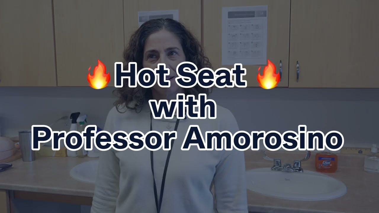 Professor Amorosino takes on the Hot Seat. | Quincy College