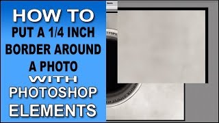 In this video we're going to see how add a specific size border around
photo with photoshop elements. here's link the written step-by-step
tutorial...