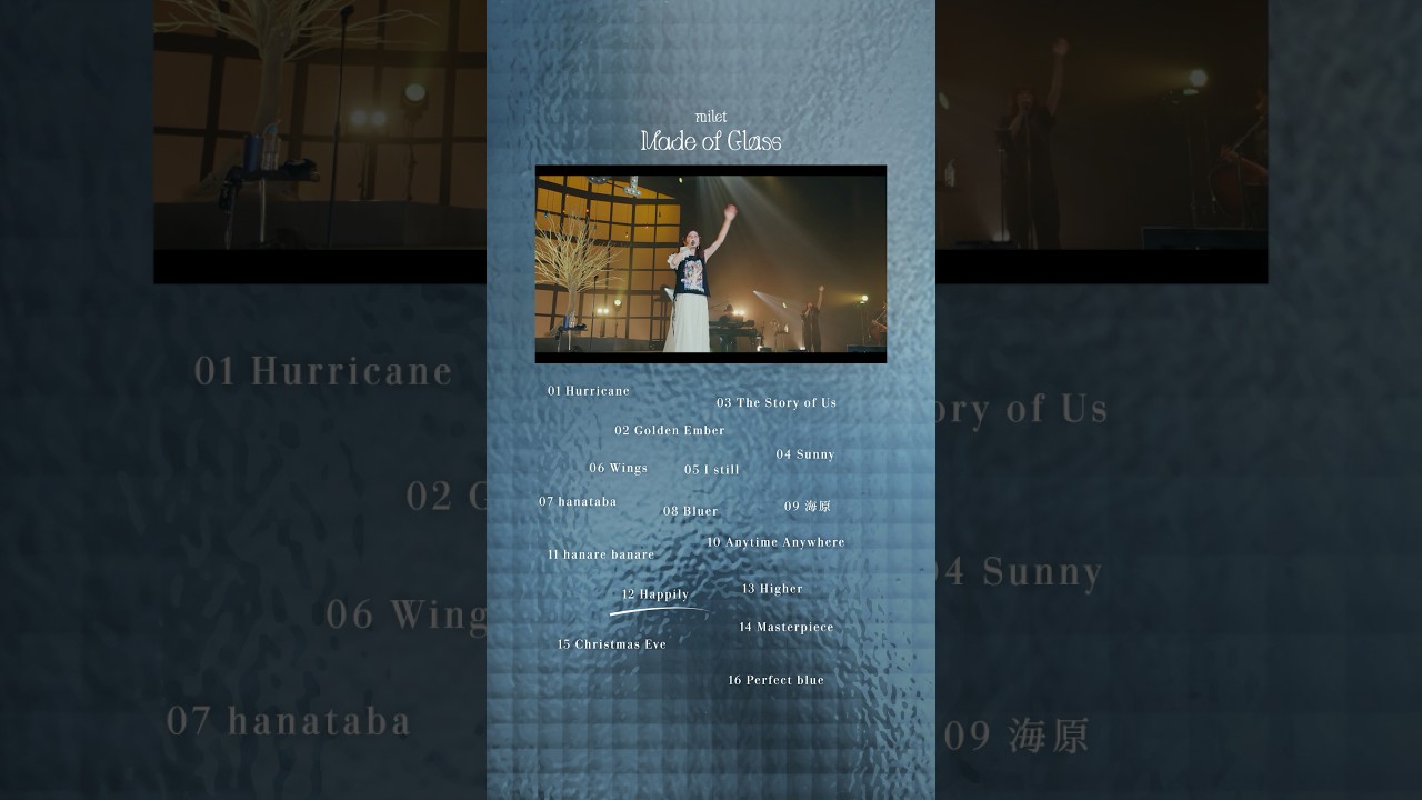 milet 8月19日発売 4th Album『Made of Glass』収録曲試聴動画 第14弾「Happily」公開!#milet_MadeofGlass #Happily
