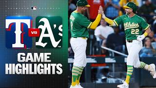 Rangers vs. Athletics Game Highlights (8/14/26) | MLB Highlights