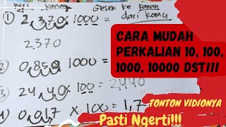 Cara Mudah Perkalian 10, 100, 1000, 10000 dan seterusnya. Tonton Vidionya, PASTI NGERTI!