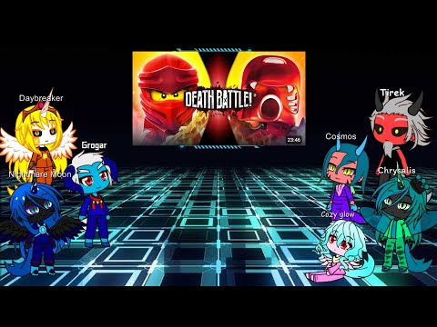Mlp villains react to Kai vs Tahu (Death Battle).