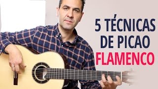 5 TÉCNICAS BÁSICAS DE PICAO o PUNTEO  FLAMENCO SOBRE LA MISMA ESCALA (Jerónimo de Carmen TUTORIAL) chords