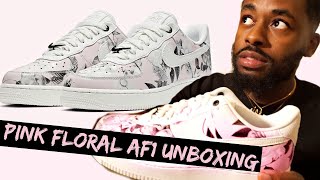 air force 1 floral rose