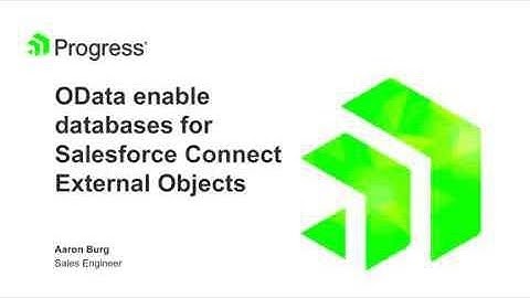 Hybrid Data Pipeline OData for Salesforce Connect