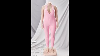 Girlmerry Summer plus size halter-neck bandage solid color micro-elastic jumpsuits  CA000112