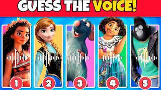 🔔 DISNEY CHARACTERS 🎤 GUESS THE VOICE 🤯 | ELSA 🔥 BELLE 🔥 CINDERELLA 🔥